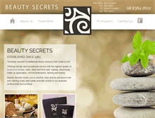 Tablet Screenshot of beautysecretsnorwood.com.au